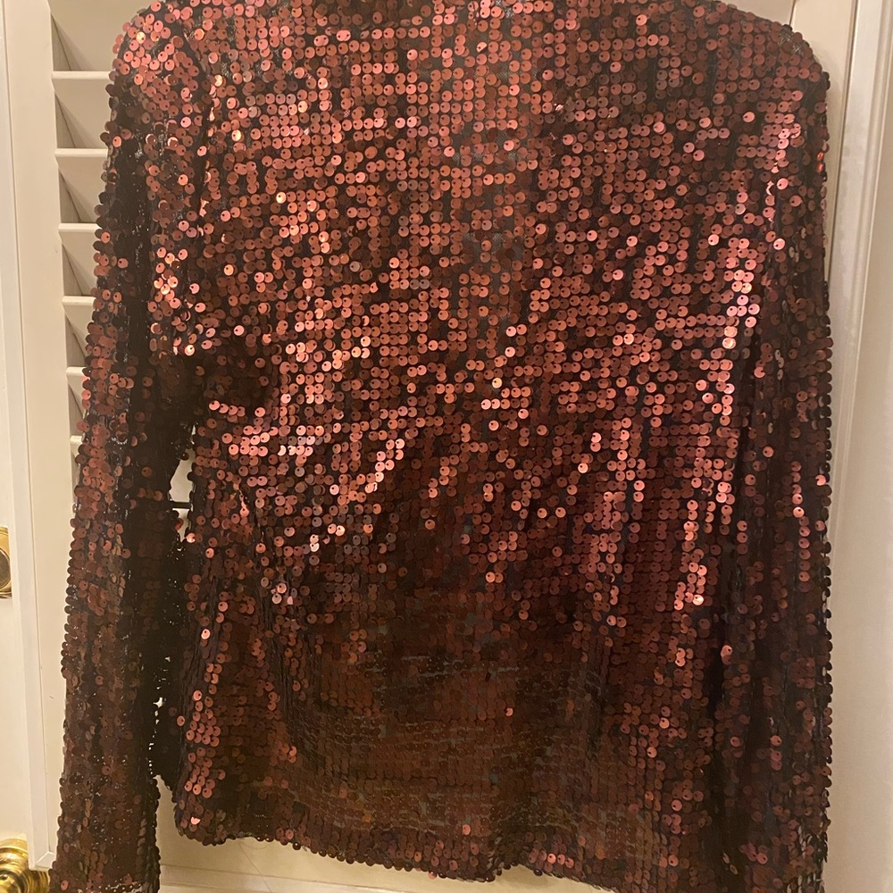 Beautiful - Covered With Sequins Flutter Front Top - image 4